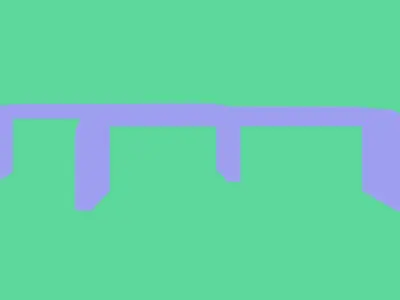 Curved Gold and Black High Shine Coffee Table Free 3D model