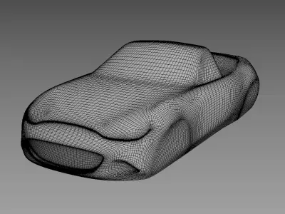 The silhouette of the car 2016 Mazda MX-5 ND 3D print model