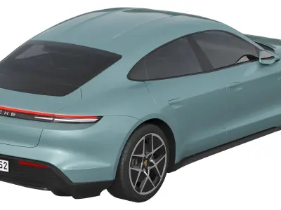 Porsche Taycan 2024 3D model