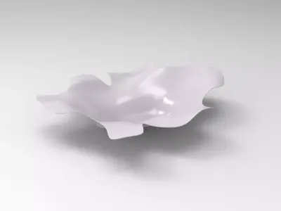 Sheet Vase Low-poly 3D model