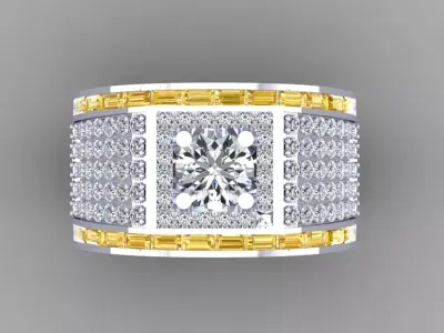 rings diamond men 3D print model purchase