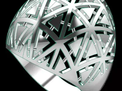 engrave luxury gold ring  3D print model