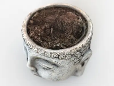 Buddha flower pot Low-poly 3D model