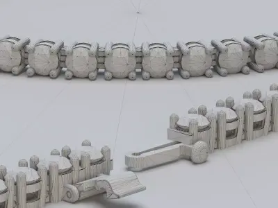 4mm Diamond Tennis Bracelet with Diamond clasp 3D print model