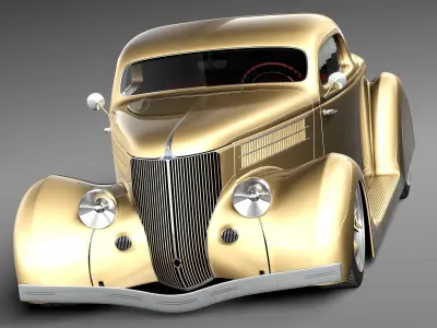 F36 Coupe Custom HotRod 3D model