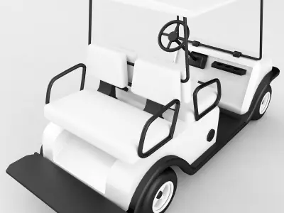 Golf Cart Vray 3D model