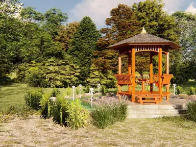 GAZEBO HEZAGONAL 3D model