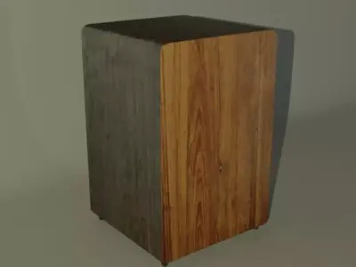 Cajon wooden box Free 3D model