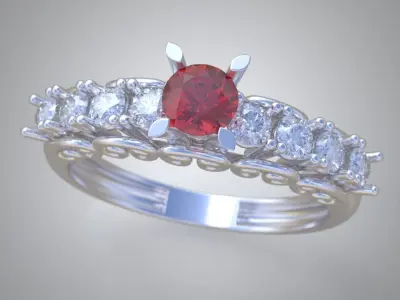 Ring 3D model 0229 3D printable model6 3D print model