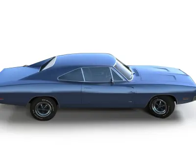 Dodge Charger 1969 Low-poly 3D model