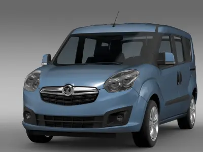 Vauxhall Combo Tour ecoFLEX H1L1 2015 3D model