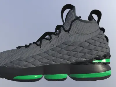 NIKE LEBRON JAMES 15 SHOES PBR Low-poly 3D model