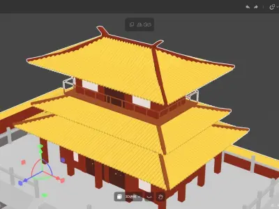 Chinese ancient architecture Free 3D model