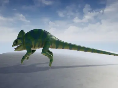 3D Chameleon Low-poly 3D model