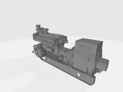 Old diesel generator HO Scale 3D Printable 3D print model