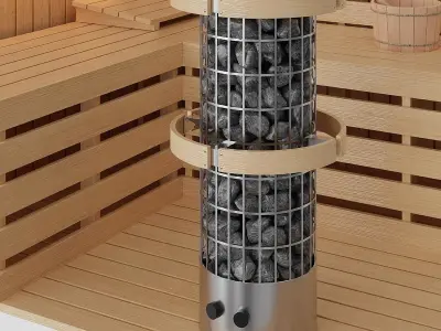 Sauna Set BLENDER 3D Model Cycles 3D model