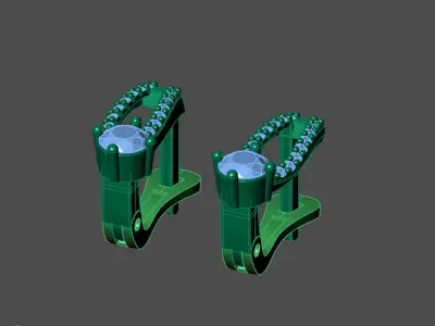 Women Earrings 3DM STL Womens Earring Renders 3D print models   3D print model 28