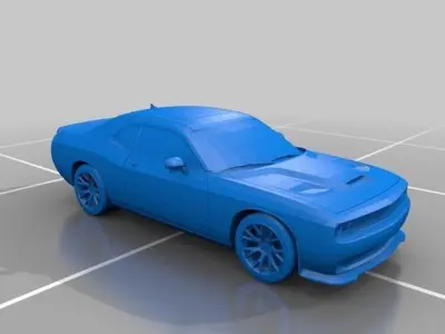 Dodge Challenger Hellcat 3D print model