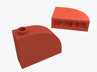 Lego Bricks 1x3 - 1x16 3D model