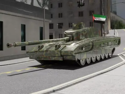T-14 Armata Tank 3D model