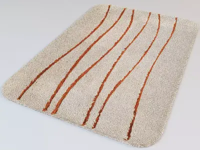 Acrylic rugs Karibik Lucca 3D model