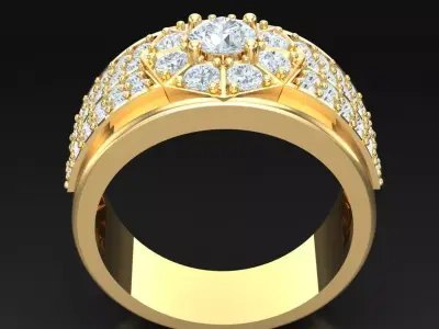 Luxury Men Rings Designs 5MR095 3D print model