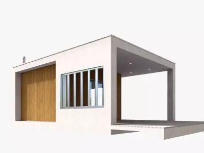 mini sized house Low-poly 3D model