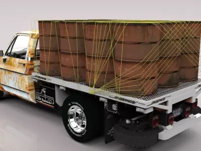 Chevrolet C10 Truck Venezuelan  Low-poly 3D model