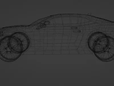 Chevrolet Camaro SS 2011 Low-poly 3D model