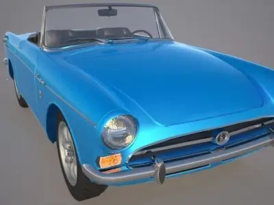 Sunbeam Tiger 1966 Low Poly 3D model