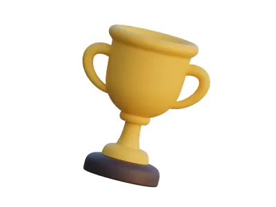 Low Poly Trophy 3D model