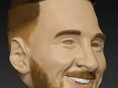 Lionel Messi Big Head 3D print model