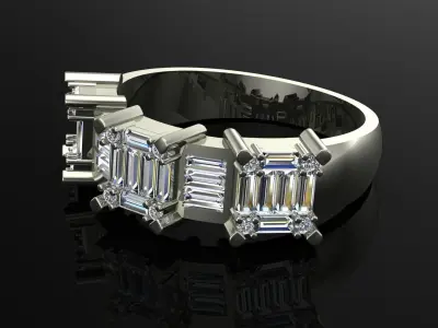 women ring 3D print model