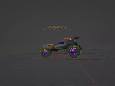 car batman 3D model