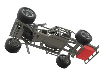 Outlaw Figure 8 Modified stock car Base Scale 1 to 25 3D print model