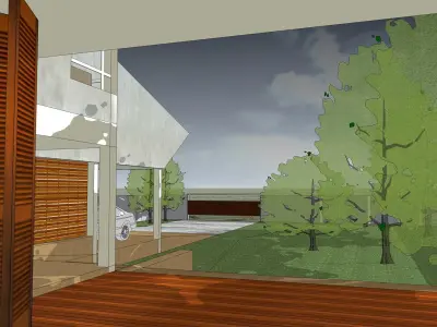 House with apartments around 3D model