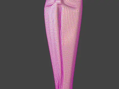 Virgin Mary Statue 3D model