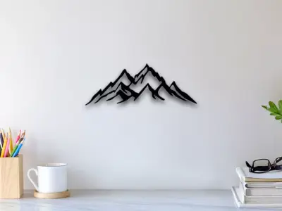 Mountain Wall Art 3D print model order