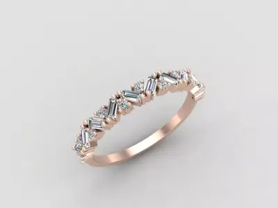 Minimal lightweight budget Ring 124-MW 3D print model