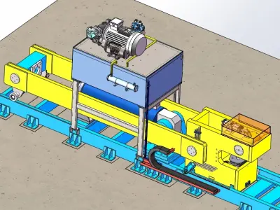 400T straightening machine 3D model
