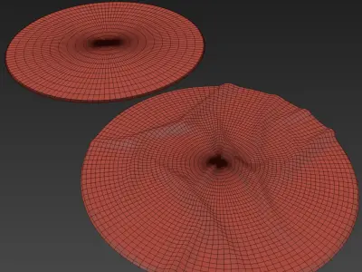 Round Rug Set 1 3D model