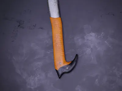 Climbing Axe Free low-poly 3D model