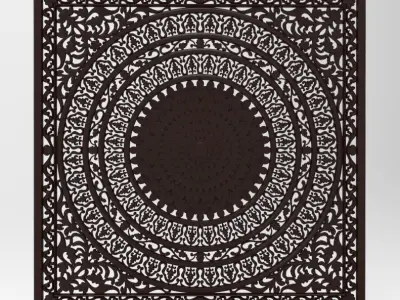 BED HEADBOARD 01 3D print model