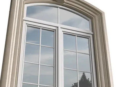 Arc Classical frame Window 3D model