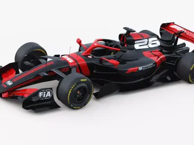 F1 Concept 2026 Template Livery Low-poly 3D model