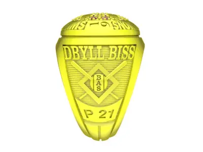 Luxury Championship Class Ring for Men 4494 3D print model