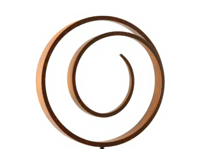 Spiral Sculpture Model Pack Low-poly 3D model