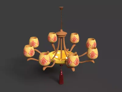 Chinese  lantern  3D model purchase