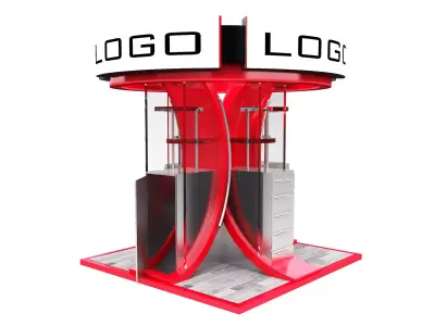 Booth Exhibition Stand a529a 3D model
