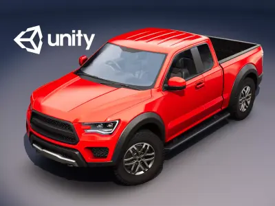 Realistic Car HD 04 Low-poly 3D model